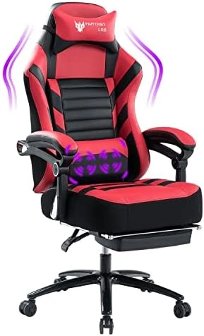 Fantasylab Racing Gaming Chair With Footrest Massage Computer Game Chair 400lb Reclining Gaming Chair Ergonomic Desk Chair Racing Recliner Chairs Leather Memory Foam Office Chair 10 Fantasylab Racing Gaming Chair With Footrest Massage Computer Game Chair 400lb Reclining Gaming Chair Ergonomic Desk Chair Racing Recliner Chairs Leather Memory Foam Office Chair - Image 10