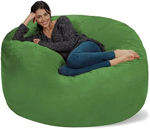 Chill Sack Bean Bag Chair: Giant 5' Memory Foam Furniture Bean Bag - Big Sofa With Soft Micro Fiber Cover - Cobalt Blue 11 Chill Sack Bean Bag Chair: Giant 5' Memory Foam Furniture Bean Bag - Big Sofa With Soft Micro Fiber Cover - Cobalt Blue - Image 11