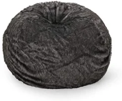 Christopher Knight Home Schley 5 Foot Bean Bag - Short Faux Fur - Black, Small -Amazon Basics Furniture Shop 41R8MZXanBL. AC