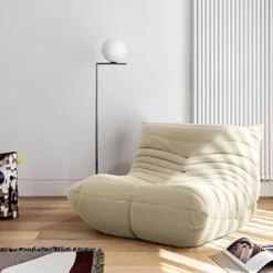 Rimdoc Fireside Chair, Soft Suede Lazy Chair Leisure Sofa Bean Bag Couch For Living Room Bedroom Salon Office -Amazon Basics Furniture Shop 41RUI8kovkL. AC