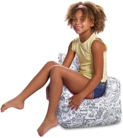 Posh Creations Structured Comfy Bean Bag Chair For Gaming, Reading, And Watching TV, Pasadena Chair, Microsuede, Microsuede - Navy Blue 17 Posh Creations Structured Comfy Bean Bag Chair For Gaming, Reading, And Watching TV, Pasadena Chair, Microsuede, Microsuede - Navy Blue -Amazon Basics Furniture Shop 41S buCE2L. AC