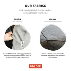 Big Joe Imperial Fufton Foam Filled Bean Bag Sofa With Removable Cover, Gray Union, 5ft Giant -Amazon Basics Furniture Shop 41S4F9CDCHL