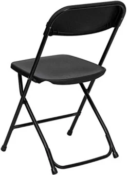AJP Distributors 10 Pack 650 Lb. Capacity Premium Plastic Folding Chairs Wedding Party Outdoor Indoor Office Meeting House Dinner Diner Black -Amazon Basics Furniture Shop 41SHYRrdGAL
