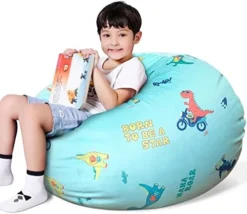 Lukeight Stuffed Animal Storage Bean Bag Chair For Adult And Kids Without Filling, Soccer Stuffed Animal Storage Bean Bag Cover, Soccer Bean Bag Chairs For Adult, (No Beans) XX-Large -Amazon Basics Furniture Shop 41SIzp0j23L. AC