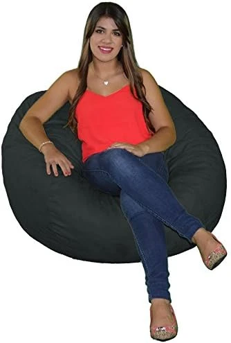 Cozy Sack, , Small Cozy Foam Bean Bag Chair, BLACK 3 Cozy Sack, , Small Cozy Foam Bean Bag Chair, BLACK - Image 3