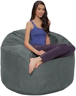 Comfy Sacks Memory Foam Bean Bag Chair, Merlot Cords -Amazon Basics Furniture Shop 41SU5JCP4xL. AC