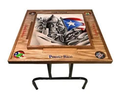 Latinos R Us Puerto Rico Domino Table Símbolos Bóricua