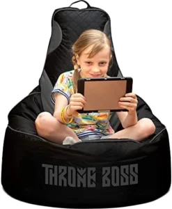 Gaming Bean Bag Chair For Adults [Cover ONLY No Filling] With High Back - Fun Gaming Sofa - Big Bean Bag Chairs For Teens And Kids - Dorm Chair - Gamer Beanbag Gaming Chair (Black/Red) -Amazon Basics Furniture Shop 41TTcQ33BL. AC