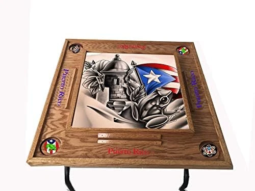 Latinos R Us Puerto Rico Domino Table Símbolos Bóricua 6 Latinos R Us Puerto Rico Domino Table Símbolos Bóricua - Image 6