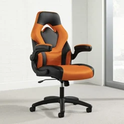 OFM Gaming Chair Ergonomic Racing Style PC Computer Desk Office Chair - 360 Swivel, Integrated Lumbar Support & Headrest, Adjustable Height, Recline Tilt Control, Flip-Up Arms, 275lb Max, 2022 Orange 12 OFM Gaming Chair Ergonomic Racing Style PC Computer Desk Office Chair - 360 Swivel, Integrated Lumbar Support & Headrest, Adjustable Height, Recline Tilt Control, Flip-Up Arms, 275lb Max, 2022 Orange -Amazon Basics Furniture Shop 41UDnU75KmL