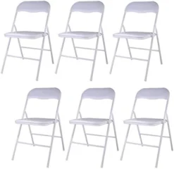 LAZYMOON 6-Pack Plastic Folding Chairs Wedding Banquet Seat Premium Party Event Chair Black -Amazon Basics Furniture Shop 41UKY6xUsLL. AC