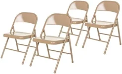 OEF Furnishings (4 Pack) Steel Folding Chairs, Grey 13 OEF Furnishings (4 Pack) Steel Folding Chairs, Grey -Amazon Basics Furniture Shop 41Uc031AHUL. AC