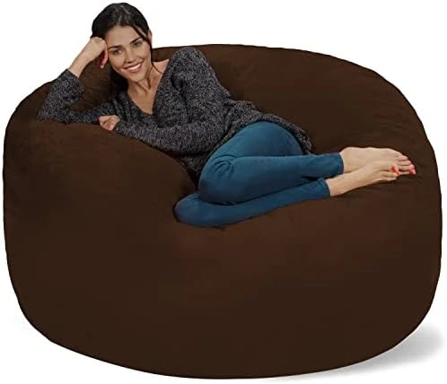 Chill Sack Bean Bag Chair: Giant 5' Memory Foam Furniture Bean Bag - Big Sofa With Soft Micro Fiber Cover - Cobalt Blue 8 Chill Sack Bean Bag Chair: Giant 5' Memory Foam Furniture Bean Bag - Big Sofa With Soft Micro Fiber Cover - Cobalt Blue - Image 8