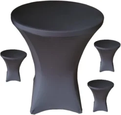 32 Round X 43" Tall Spandex Fitted Table Cover For Folding Bar Height Tables (Gold) -Amazon Basics Furniture Shop 41UpA rv9tL. AC