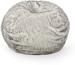 Christopher Knight Home Schley 5 Foot Bean Bag - Short Faux Fur - Black, Small -Amazon Basics Furniture Shop 41UweCcvS7L. AC