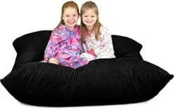 ULTIMATE SACK Ultimate Pillow: Giant Foam-Filled Furniture - Machine Washable Covers, Double Stitched Seams, Durable Inner Liner, And 100% Virgin Foam. Giant Pillow. (Purple, Suede) -Amazon Basics Furniture Shop 41UxPtvTJGL. AC
