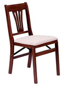 Stakmore Urn Back Folding Chair Finish, Set Of 2, Cherry