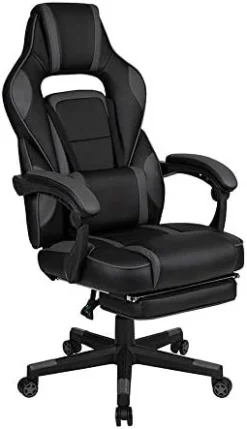 Flash Furniture X10 Gaming , Racing Office Ergonomic Computer PC Adjustable Swivel Chair With Flip-up Arms, Black LeatherSoft -Amazon Basics Furniture Shop 41W2ubtnV1L. AC