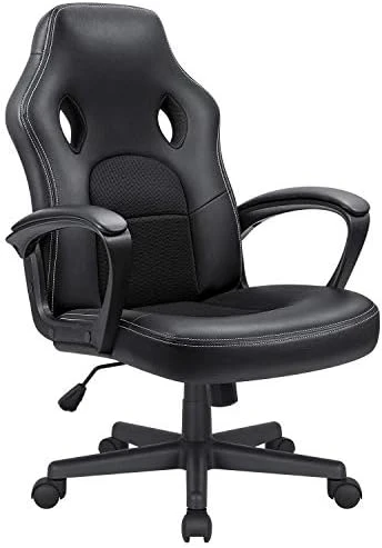 KaiMeng Office High Back Leather Computer Ergonomic Height Adjustable Racing Game Desk Executive Conference Task Chair, 19.5" X 20.1" X 44.2", Red 7 KaiMeng Office High Back Leather Computer Ergonomic Height Adjustable Racing Game Desk Executive Conference Task Chair, 19.5" X 20.1" X 44.2", Red - Image 7