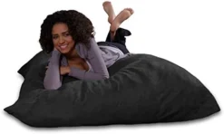 Sofa Sack - Plush, Ultra Soft Bean Bag Chair - Memory Foam Bean Bag Chair With Microsuede Cover - Stuffed Foam Filled Furniture And Accessories For Dorm Room - Charcoal 21 Sofa Sack - Plush, Ultra Soft Bean Bag Chair - Memory Foam Bean Bag Chair With Microsuede Cover - Stuffed Foam Filled Furniture And Accessories For Dorm Room - Charcoal -Amazon Basics Furniture Shop 41X56LtXLKL. AC