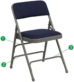 Flash Furniture 4 Pack HERCULES Series Curved Triple Braced & Double Hinged Black Vinyl Metal Folding Chair -Amazon Basics Furniture Shop 41X8OmlGH8L. AC