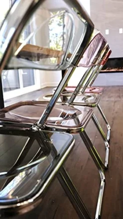 Inspirer Studio Contemporary Bauhaus Style Transparent Folding Chair (Tea) 10 Inspirer Studio Contemporary Bauhaus Style Transparent Folding Chair (Tea) -Amazon Basics Furniture Shop 41XRhjkhYhL