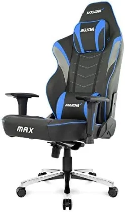 AKRacing Masters Series Max Gaming Chair With Wide Flat Seat, 400 Lbs Weight Limit, Rocker And Seat Height Adjustment Mechanisms - Black -Amazon Basics Furniture Shop 41XYV7ah7WL. AC