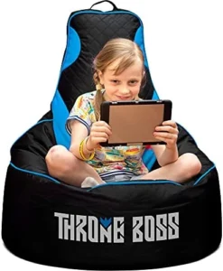 Gaming Bean Bag Chair For Adults [Cover ONLY No Filling] With High Back - Fun Gaming Sofa - Big Bean Bag Chairs For Teens And Kids - Dorm Chair - Gamer Beanbag Gaming Chair (Black/Red) -Amazon Basics Furniture Shop 41XmtD2qRcS. AC