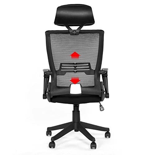 ErgoHQ ImpecGear Mesh Back/Fabric Seats W/Black Frame Easy Folding Fold Out Chairs (Kairo Black With Headrest) 4 ErgoHQ ImpecGear Mesh Back/Fabric Seats W/Black Frame Easy Folding Fold Out Chairs (Kairo Black With Headrest) - Image 4