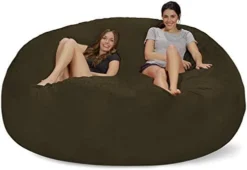 Chill Sack Bean Bag Chair: Giant 8' Memory Foam Furniture Bean Bag - Big Sofa With Soft Micro Fiber Cover - Charcoal -Amazon Basics Furniture Shop 41XvyyF52zL. AC