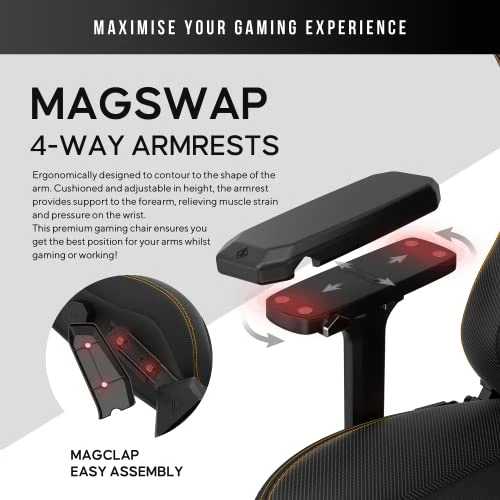 AndaSeat 2022 New Kaiser 3 Series Large Premium Gaming Chair Black 19.6" Seat Depth 3 AndaSeat 2022 New Kaiser 3 Series Large Premium Gaming Chair Black 19.6" Seat Depth - Image 3