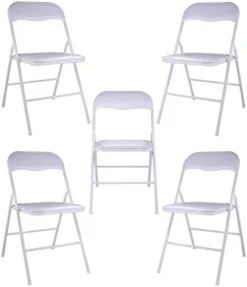 LAZYMOON 5-Pack Plastic Folding Chairs Wedding Banquet Seat Premium Party Event Chair White 13 LAZYMOON 5-Pack Plastic Folding Chairs Wedding Banquet Seat Premium Party Event Chair White -Amazon Basics Furniture Shop 41YeSuFLa5L. AC