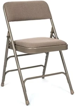 XL Series Commercial Fabric Padded Folding Chair, Triple Cross Bracing, Quad Hinging, 300 Lb Tested, 4 Pack (Beige) -Amazon Basics Furniture Shop 41Z1EvuOeOL. AC