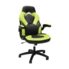 OFM Gaming Chair Ergonomic Racing Style PC Computer Desk Office Chair - 360 Swivel, Integrated Lumbar Support & Headrest, Adjustable Height, Recline Tilt Control, Flip-Up Arms, 275lb Max (2020 Green)