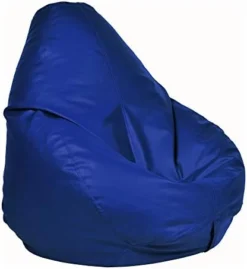Ample Decor Leather Bean Bag Cover (No Filling), Plush Toys Storage Soft Leatherette, Water Resistant, Durable Construction Sturdy Zipper, Ideal For Teenagers, Adults – Blue -Amazon Basics Furniture Shop 41ZHOfhi2IL. AC