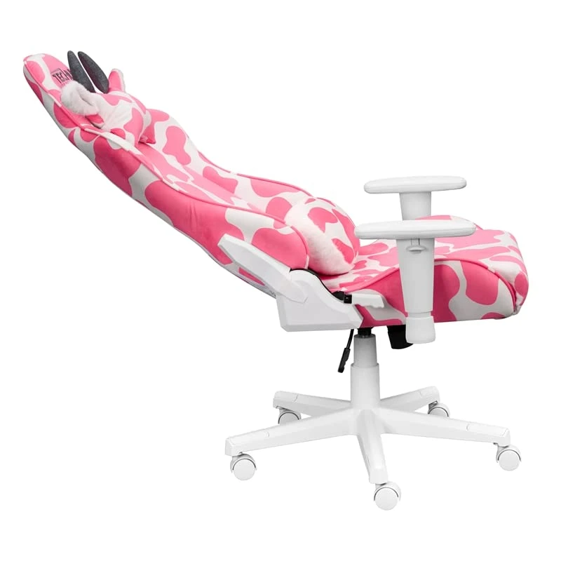 Techni Sport 19.75" Modern Fabric Gaming Chair In Pink/White 4 Techni Sport 19.75" Modern Fabric Gaming Chair In Pink/White - Image 4