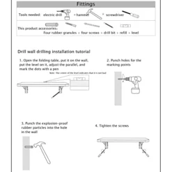 ZHAROS Wall-Mounted Dining Table Drop-Leaf Wall-Mounted Floating Dining Table Wall-Mounted Solid Wood Dining Table Office Desk Computer Desk Suitable For Study Bedroom Bathroom Folding -Amazon Basics Furniture Shop 41ZwBx2RRXL
