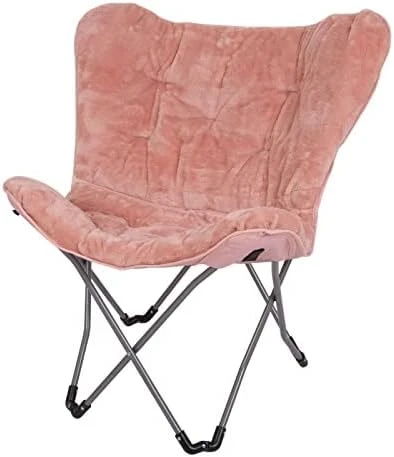 GENERIC Mainstays Folding Faux Fur Butterfly Chair, Spearmint (Black) 7 GENERIC Mainstays Folding Faux Fur Butterfly Chair, Spearmint (Black) - Image 7