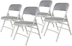 OEF Furnishings Premium Fabric Upholstered Steel Folding Chairs, 4 Pack, Grey 17 OEF Furnishings Premium Fabric Upholstered Steel Folding Chairs, 4 Pack, Grey -Amazon Basics Furniture Shop 41arZJQ rLL. AC