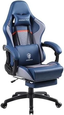Dowinx Gaming Chair Ergonomic Racing Style Recliner With Massage Lumbar Support, Office Armchair For Computer PU Leather E-Sports Gamer Chairs With Retractable Footrest (Black&Blue) 24 Dowinx Gaming Chair Ergonomic Racing Style Recliner With Massage Lumbar Support, Office Armchair For Computer PU Leather E-Sports Gamer Chairs With Retractable Footrest (Black&Blue) -Amazon Basics Furniture Shop 41atkEbkmxL. AC