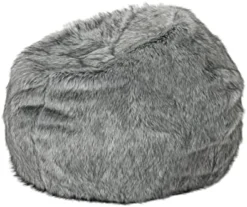 Christopher Knight Home Glendon Modern 3 Foot Faux Fur Bean Bag Cover (Only Skin), Black And White -Amazon Basics Furniture Shop 41bNwBZNywL. AC