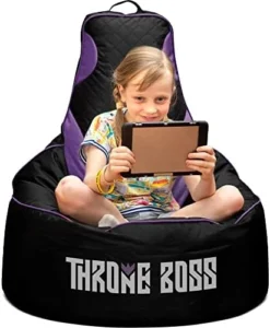 Gaming Bean Bag Chair For Adults [Cover ONLY No Filling] With High Back - Fun Gaming Sofa - Big Bean Bag Chairs For Teens And Kids - Dorm Chair - Gamer Beanbag Gaming Chair (Black/Red) -Amazon Basics Furniture Shop 41bO1LJNmzL. AC