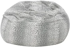 Christopher Knight Home Glendon Modern 3 Foot Faux Fur Bean Bag Cover (Only Skin), Black And White -Amazon Basics Furniture Shop 41bUEh5kOvL. AC