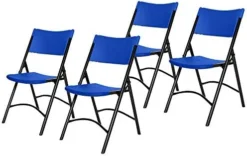 OEF Furnishings (4 Pack Heavy Duty Indoor/Outdoor Plastic Folding Chair, Light Grey -Amazon Basics Furniture Shop 41bXzILwN9L. AC
