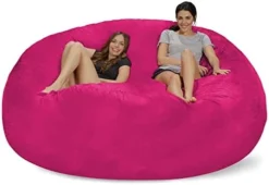 Chill Sack Bean Bag Chair: Giant 8' Memory Foam Furniture Bean Bag - Big Sofa With Soft Micro Fiber Cover - Charcoal -Amazon Basics Furniture Shop 41bnNMPJBsL. AC