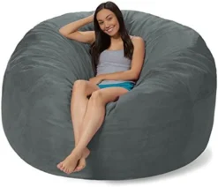 Comfy Sacks Memory Foam Bean Bag Chair, Merlot Cords -Amazon Basics Furniture Shop 41br6rKSWgL. AC