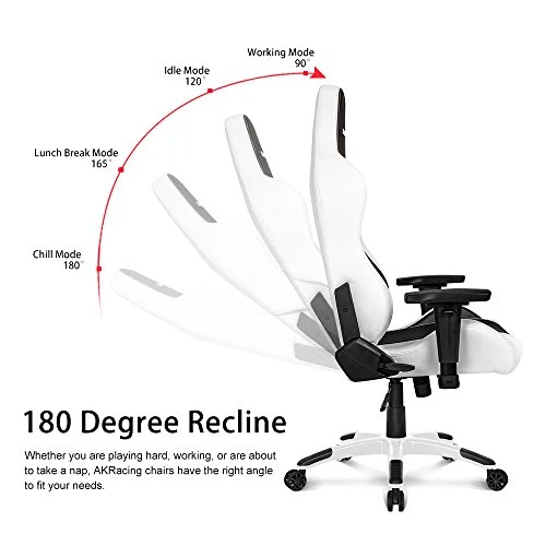 AKRacing Masters Series Premium Gaming Chair With High Backrest, Recliner, Swivel, Tilt, Rocker And Seat Height Adjustment Mechanisms With 5/10 Warranty 4 AKRacing Masters Series Premium Gaming Chair With High Backrest, Recliner, Swivel, Tilt, Rocker And Seat Height Adjustment Mechanisms With 5/10 Warranty - Image 4