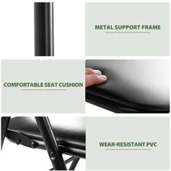 JAXPETY 10 Pack Plastic Folding Chair Foldable Chairs For Outdoor Indoor Commercial Events Wedding Party Chairs With Padded Seat, Black 11 JAXPETY 10 Pack Plastic Folding Chair Foldable Chairs For Outdoor Indoor Commercial Events Wedding Party Chairs With Padded Seat, Black -Amazon Basics Furniture Shop 41cou5WkpKL