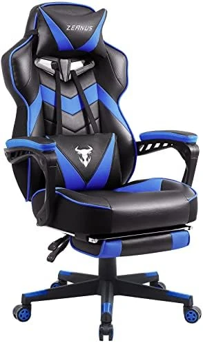 Zeanus Gaming Chairs With Footrest Recliner Computer Chair For Adults Massage Gaming Chair Big And Tall Gaming Chair Ergonomic Office Gamer Chair For Heavy People Recliner Racing Gaming Chair Black 7 Zeanus Gaming Chairs With Footrest Recliner Computer Chair For Adults Massage Gaming Chair Big And Tall Gaming Chair Ergonomic Office Gamer Chair For Heavy People Recliner Racing Gaming Chair Black - Image 7