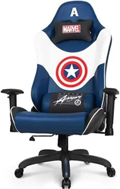 NEO CHAIR Marvel Avengers Gaming Chair Desk Office Computer Racing Chairs - Adults Gamer Ergonomic Game Reclining High Back Support Racer Leather (Iron Man, Red (M)) -Amazon Basics Furniture Shop 41dTbMhR2OL. AC